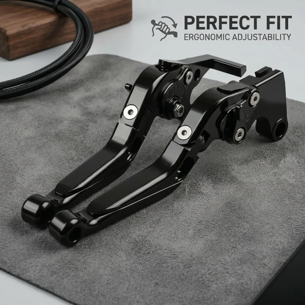 

Suitable for Honda VFR750 1991-1997, motorcycle handlebars, brake clutch levers, folding anti fall brake levers