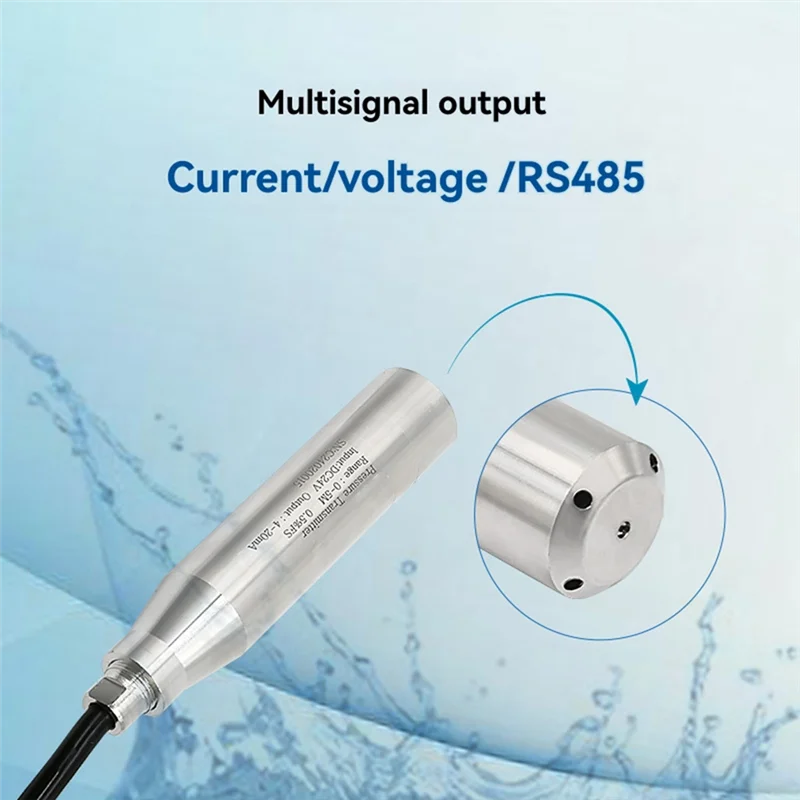 

Most-Water Level Transmitter Liquid Level Sensor Submersible Water Level Transmitter 2M Range 5M Cable