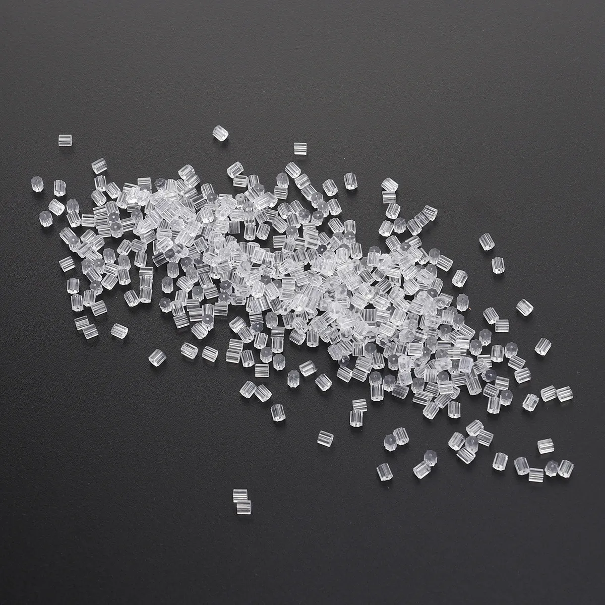 500Pcs Transparent Plastic Earring Backs Special Shape Secure Hold for Studs Hoops Drop Earrings Jewelry Craft Ear Plugs Safety