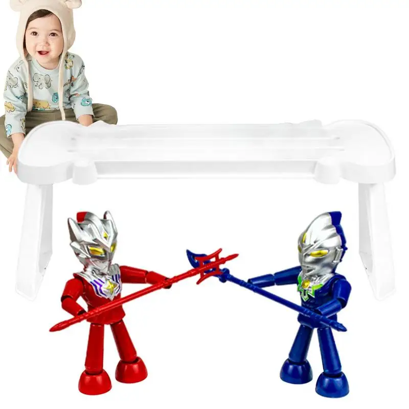 

Parent-Child Bamboo Man Toys Against Hero Pair Toys Pull Puppet Interactive Board Pk Competition Two Player Battle Game Toy