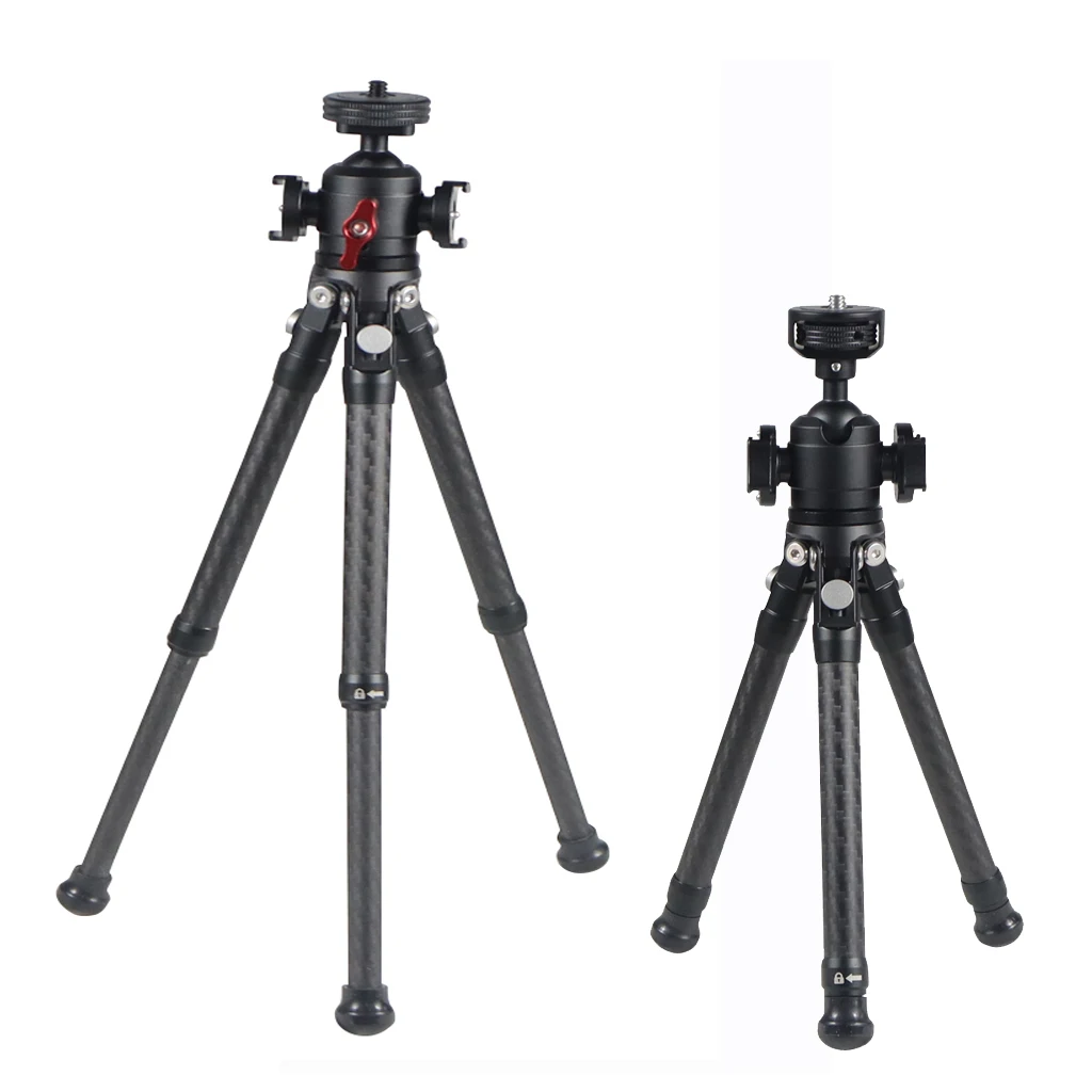 Mini Stativ Halterung Carbon Faser Desktop Ausziehbare Stativ Universal 1/4 "Schraube für DJI OSMO360 für Telefon DSLR Kamera – Detail 24