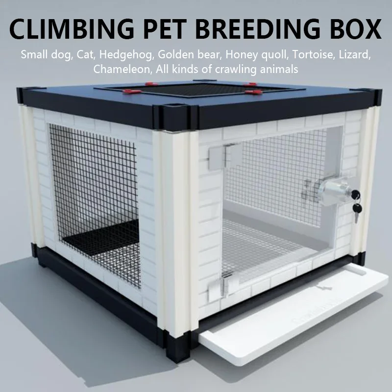 

Breeding Foldable Box Multi-Purpose Acrylic Box Amphibian and Reptile Breeding Box Transparent Acrylic Reptile Breeding Box