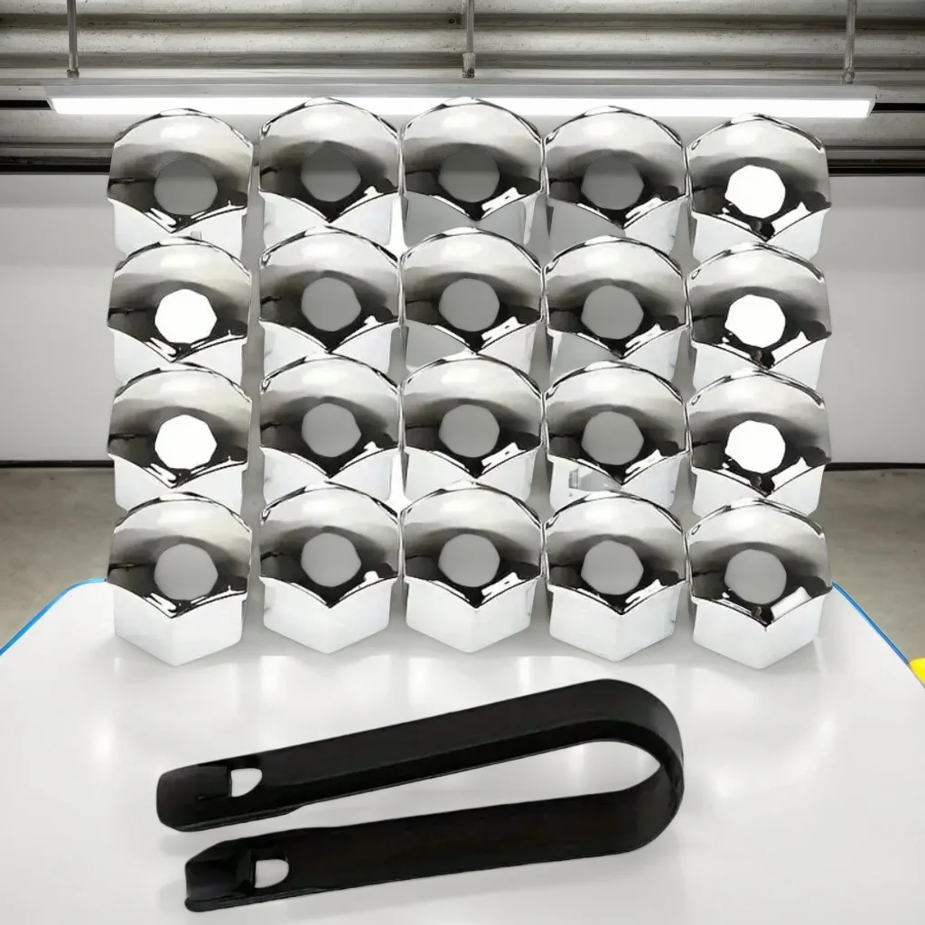 

20Pcs Car Wheel Nut Caps - 17mm Bolt Rims Screw Covers for Exterior Decoration & Dust Protection (Socket-Friendly)