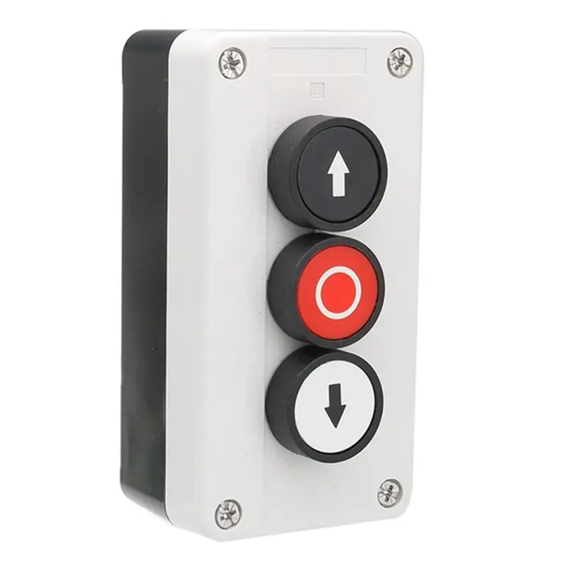 

【COMELY】Push Button Station With Up Down Arrows, Stop Button For Hoist & Roller Shutter Doors