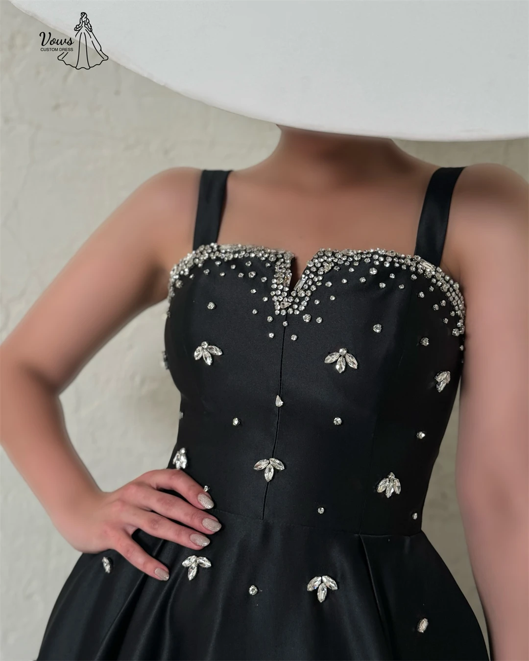 فساتين رسمية من Vows للمناسبات الخاصة Line A Robe Soiree مصنوعة حسب الطلب فساتين نسائية أنيقة للحفلات الفاخرة من قماش الساتان