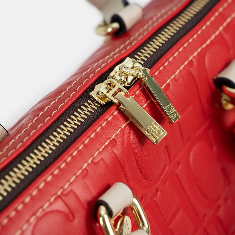 حقيبة يد نسائية أنيقة وعصرية من العلامة التجارية الفاخرة CH عالية الجودة من الجلد على الطراز الكلاسيكي حقيبة حمل جديدة عصرية