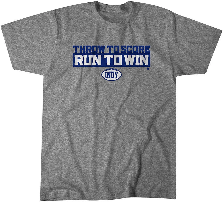 THROW TO SCORE, RUN TO WIN T-SHIRT