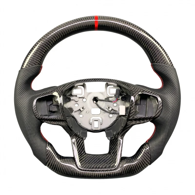 

ST-Line King Ranch Timberline Custom Perforated Leather Carbon Fiber Steering Wheel 2020-2025