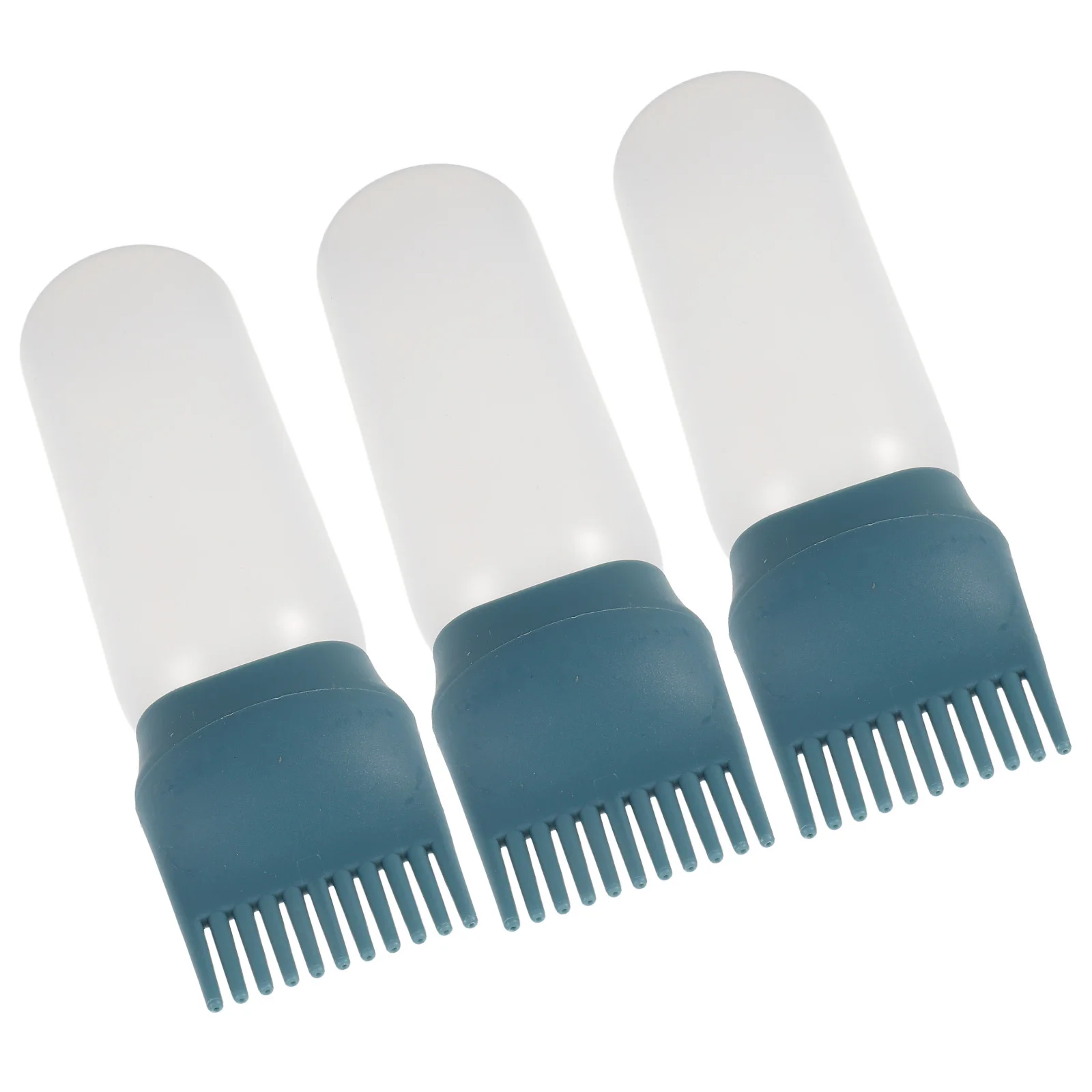 

3pcs Dye With Comb Applicator 160Ml Root Touch Up Tool Home Use Washable Plastic Bottle For Hair Color Shampoo Application Hair