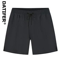 Marca Datifer 2026, pantalones cortos De verano para Hombre, traje De baño De poliéster liso para gimnasio, forro De malla transpirable, bolsillos laterales, traje De baño deportivo