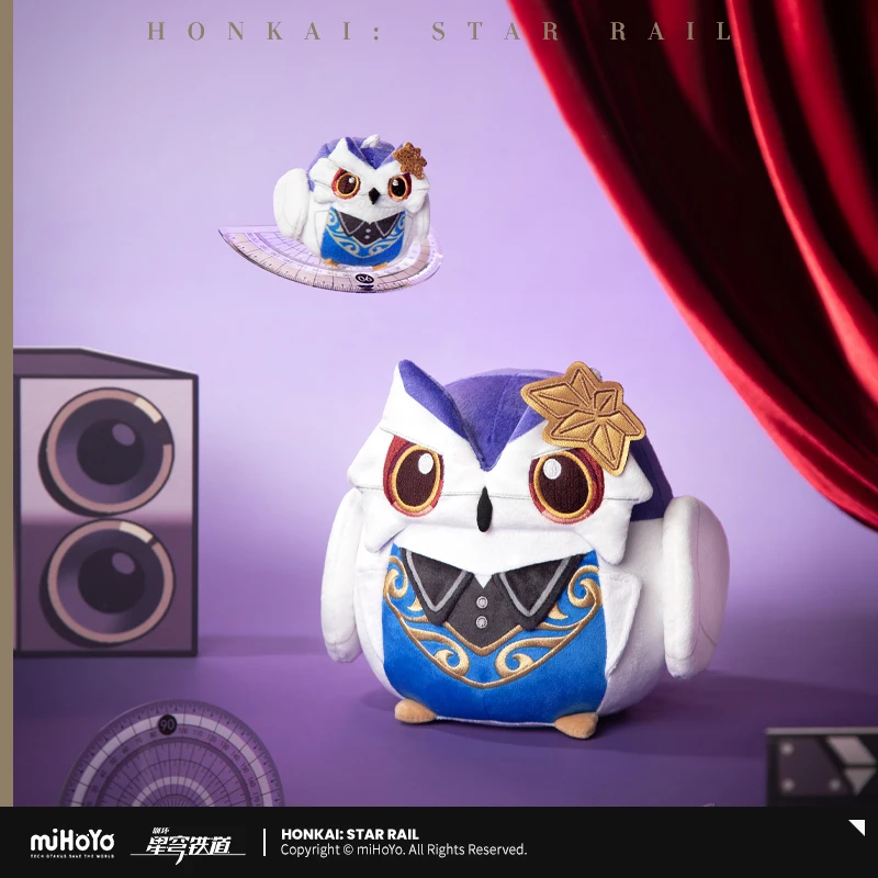 MiHoYo Genuine Game Honkai Star Rail Jimi Robin Soft Adorable Pendant Keychain Owlbert's Reception Room Cute Plush Ornamentation