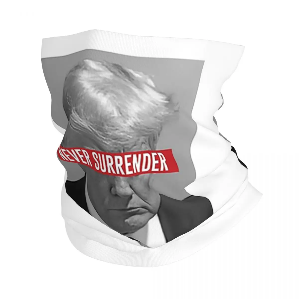 Trump Never Surrender Bandana Neck Cover Printed Wrap Mask Scarf Multifunction Cycling Scarf Riding Unisex Adult Breathable