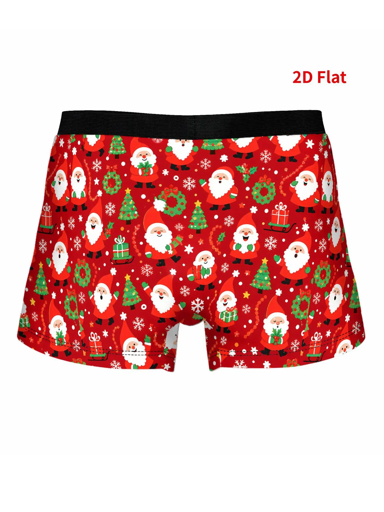 Christmas Santa Claus Holiday Men'S Novelty Underwear Comfortable Boxer Shorts for Casual & Playful Style