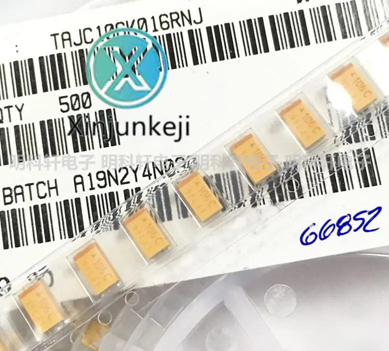 20Pcs Orginal Nieuwe TAJC106K016RNJ Smd Tantaal Condensator 6032 Type C 16V 10Uf ± 10%