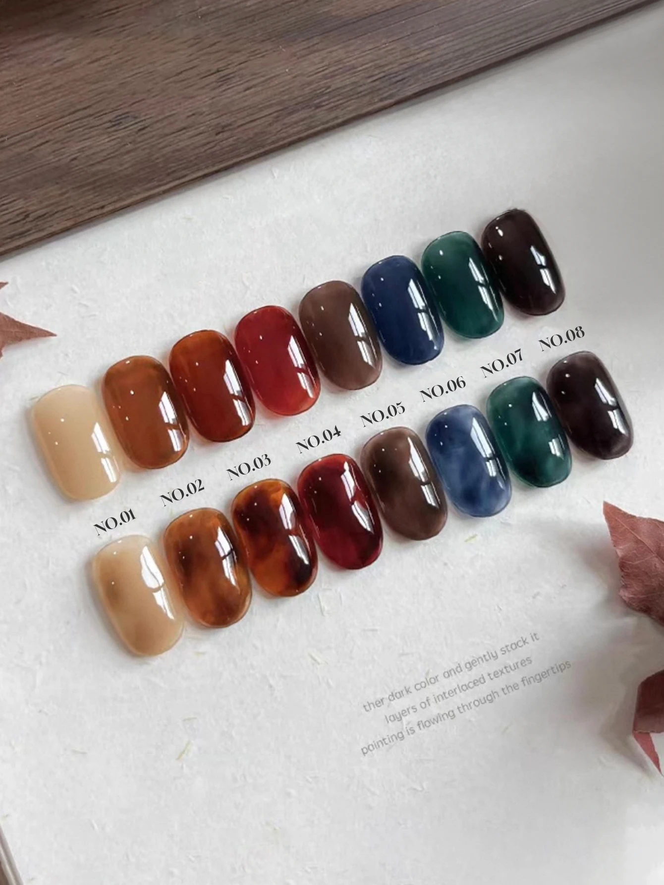 1-8 pezzi 12 ml set di gel per unghie di tendenza autunno/inverno, smalto gel UV/LED rimovibile, adatto per uso domestico o in salone di bellezza