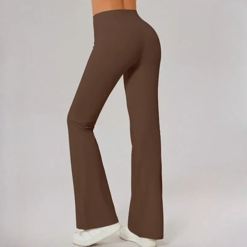 

High Waisted Slack Yoga Pants Women Elasticity Breathable Yoga Dance Fitness Training Sports Outdoor Fitness Pants