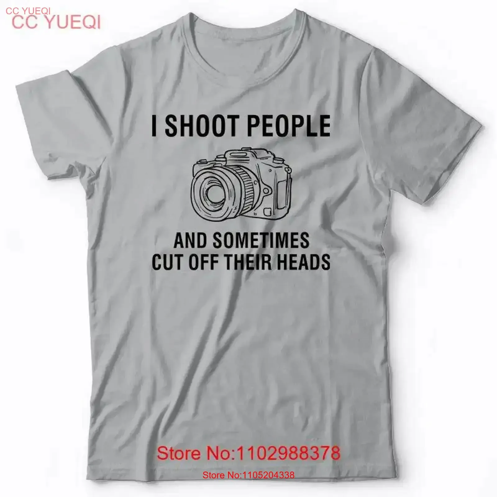 Photographer T shirt I Shoot People and Sometimes Cut Off Their Heads vintage Washed Top For Everyday Wear Stretched Unisex