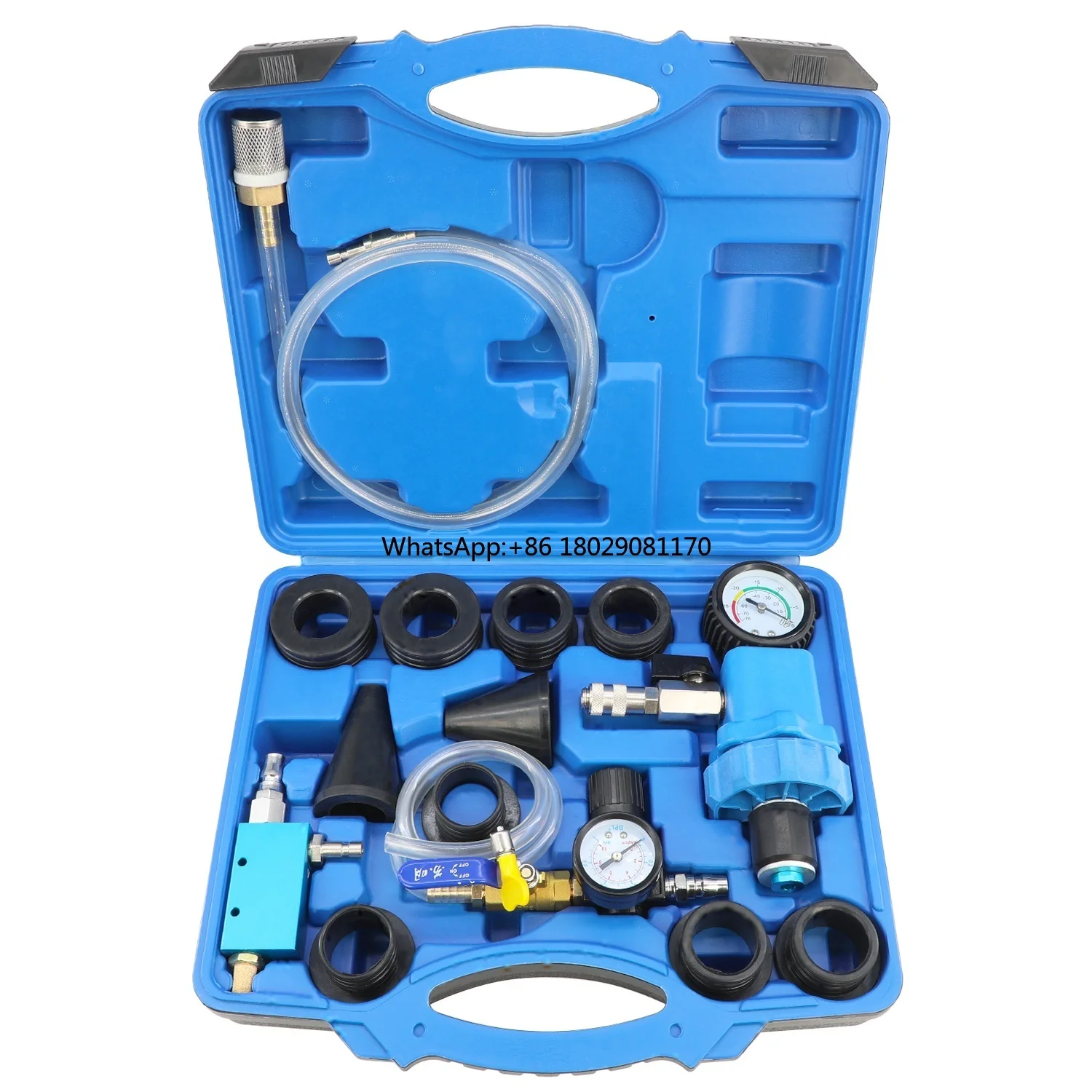 

Universal Tank Leak Detector Cooling System Pressure Tester Coolant Vacuum System Refill Kit Tank Leak Detector