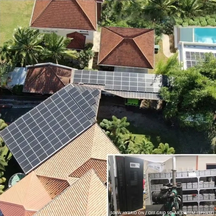 40kw 3 المرحلة الهجين لوحة طاقة شمسية نظام الطاقة عدة 50 kw 50 Kva 50kw نظام الطاقة الشمسية خارج الشبكة باكستان كامل مع البطارية #5