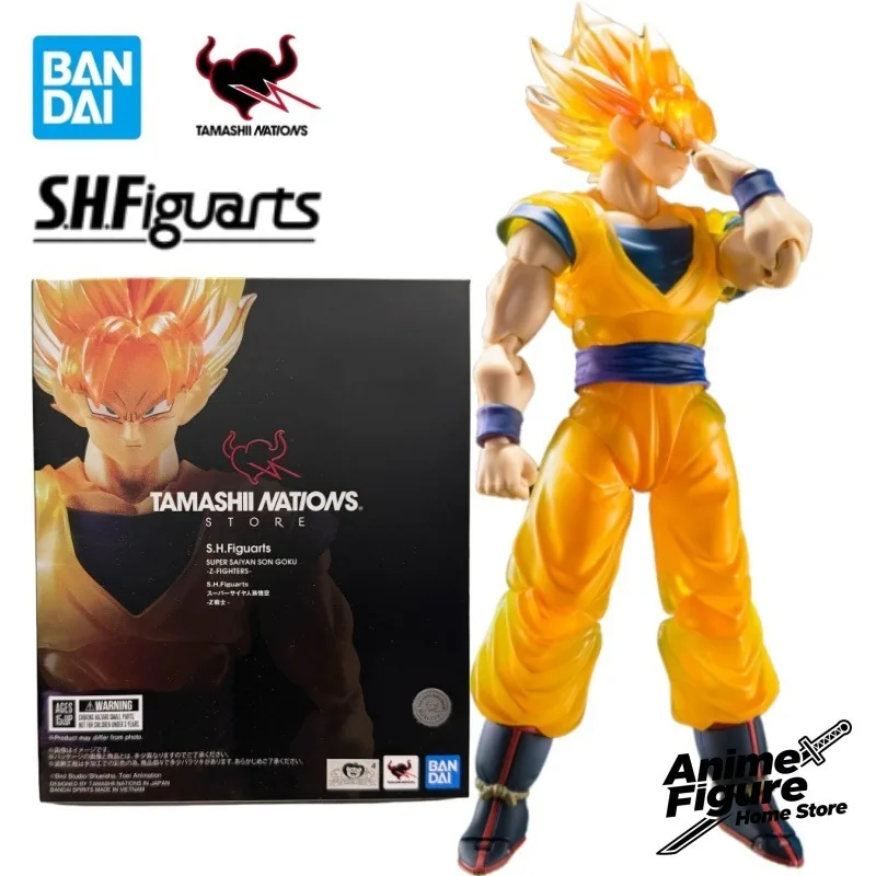 

100%Original in Stock Bandai Dragon Ball Super Saiyan Son Goku Anime Character Model Toys Desktop Ornaments Collection Gifts
