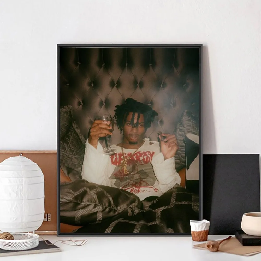 New Playboi Carti Music Star Portrait Poster Poster Kraft Club Bar Paper Vintage Poster Wall Art Painting Bedroom Study Stickers