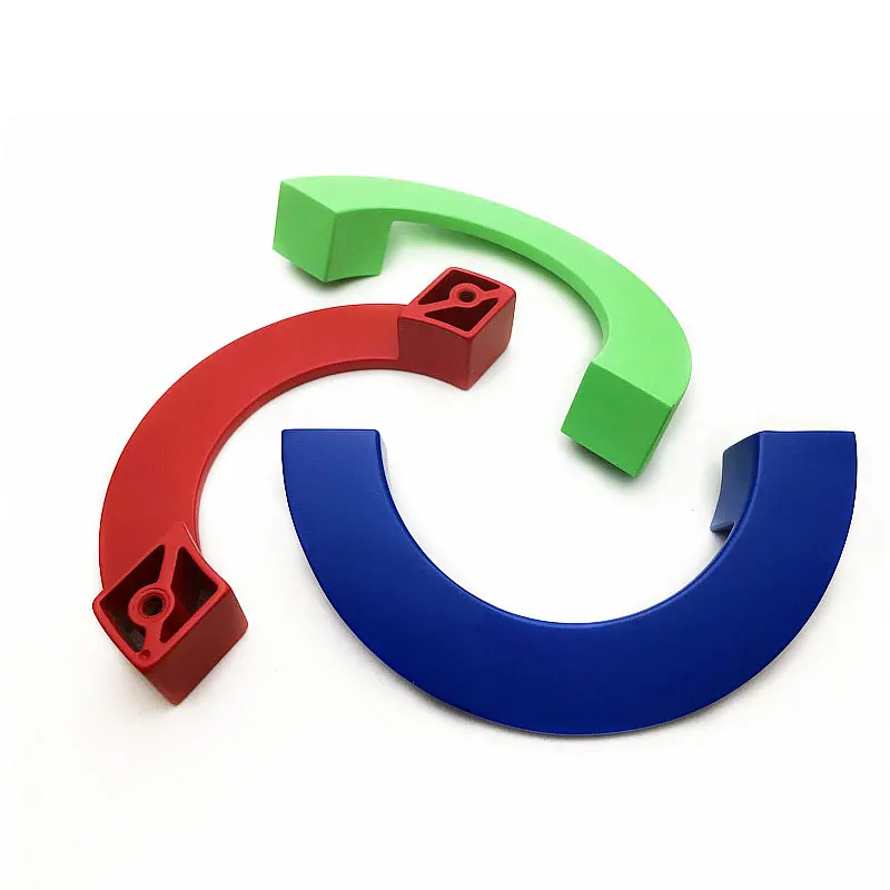 Semi-circle Cabinet Handles Bedroom Wardrobe Pulls Colorful Furniture Handle for Children\'s Room Modern Kitchen Accessories