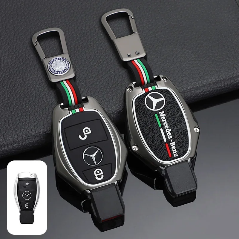 For Mercedes Benz A B C E Class GLS GLA GLK GLC CLS CLA AMG W204 W205 W212 W463 W176 Car Key Case Cover Protector Holder Shell