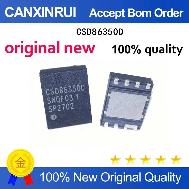 (5-100 Pieces) CSD86350Q5D silk screen 86350D SON8 25V40A gate driver chip