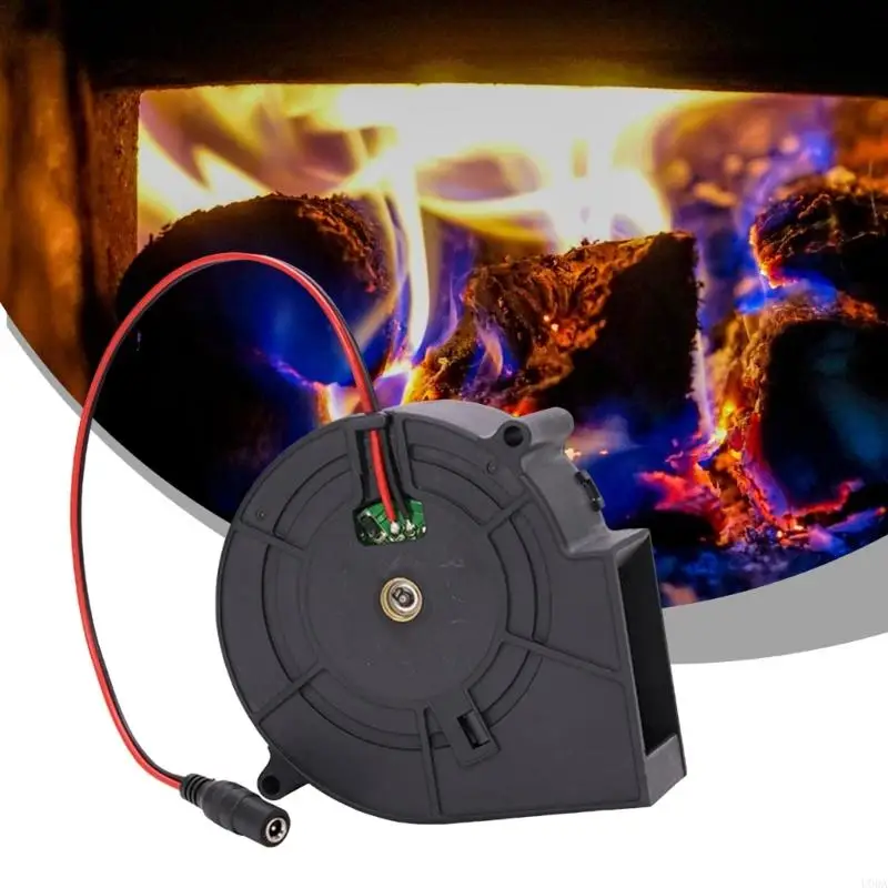 12V High Speed Blower Fan for BBQ Grill Cooling and Case Ventilation 97x33mm 5500RPM Centrifugal Fan with 5.5x2.1mm Input view 4
