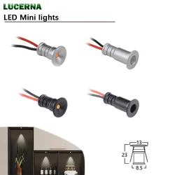 0.5W Mini LED Spot Light 10mm Cutout Super Small Spotlight 12V Dimmable Recessed Ceiling Lamps Indoor Showcase Display Lighting