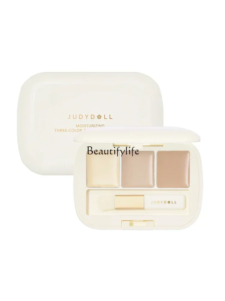 Three Colors Concealer Concealer Plate Liquid Orange Face Cover Fleck Cover Dark Circles Tears Groove Brightening