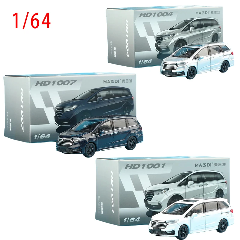 

Литая под давлением модель автомобиля 1:64 Honda Odyssey, модель автомобиля из сплава, игрушки Honda Odyssey MPV 2023, подарок для мальчика, оригинальная коробка