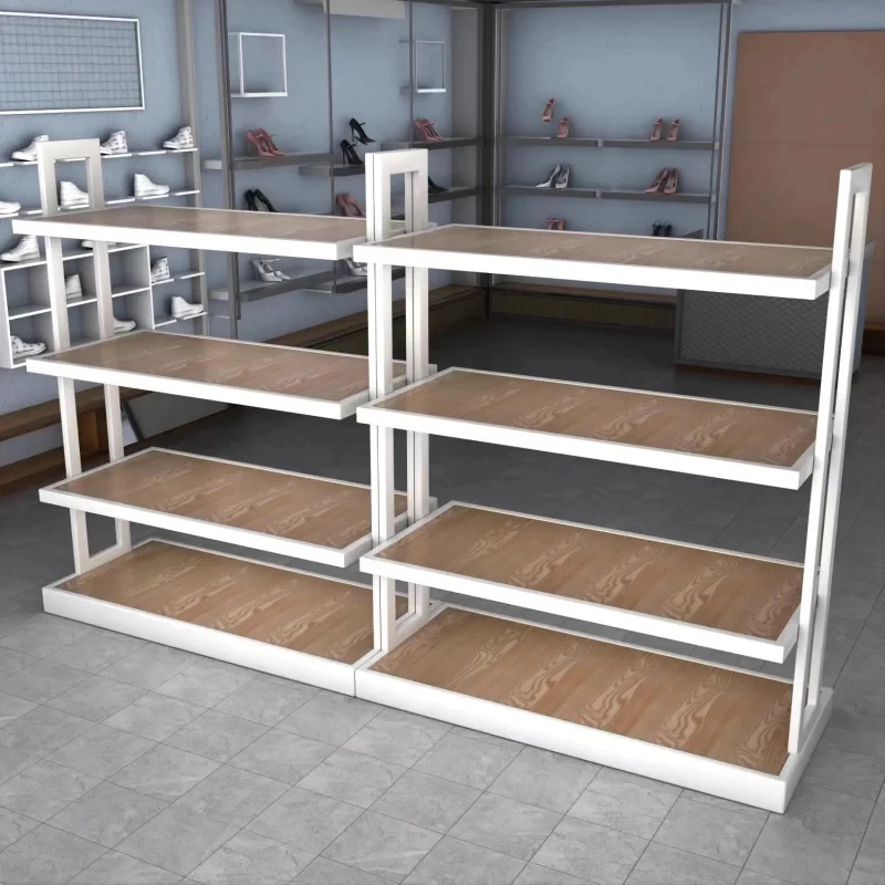 custom.Customized Retail Shop Display Racks Insert Slatwall Slots Wall Floating Shelves Metal Shoe Display Shelf