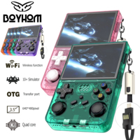New R36s Upgrade R36xx Retro Handheld Game Console 100% Original with WiFi Online Battle, Portable 3.5 Inch IPS Screen, 128G/64G