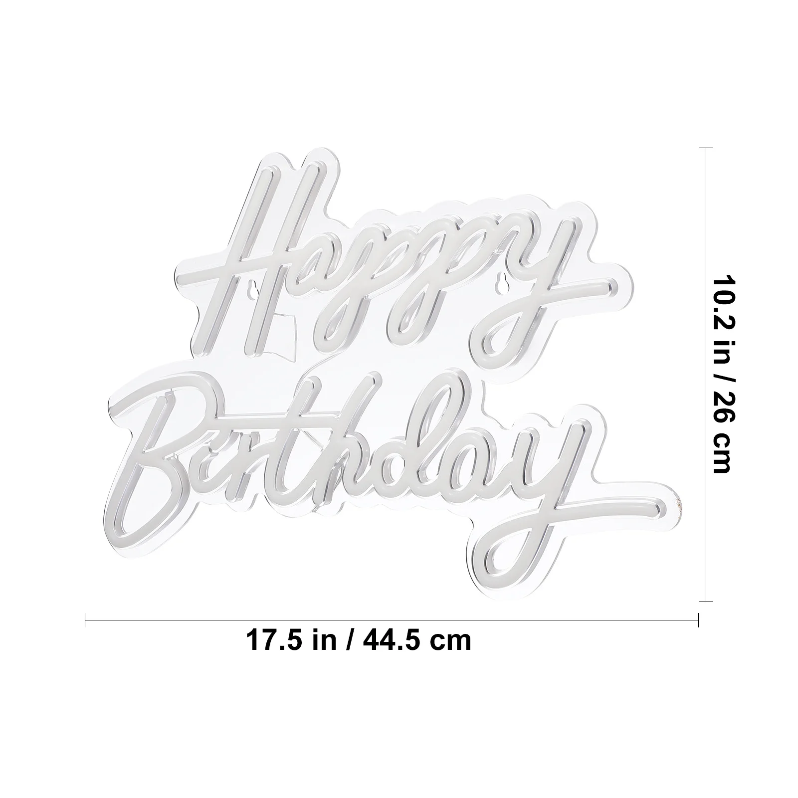 Lampu Neon LED Selamat Ulang Tahun Bertenaga USB, Lampu LED Hangat, Huruf Neon untuk Dekorasi Dinding Kamar Tidur dan Pesta