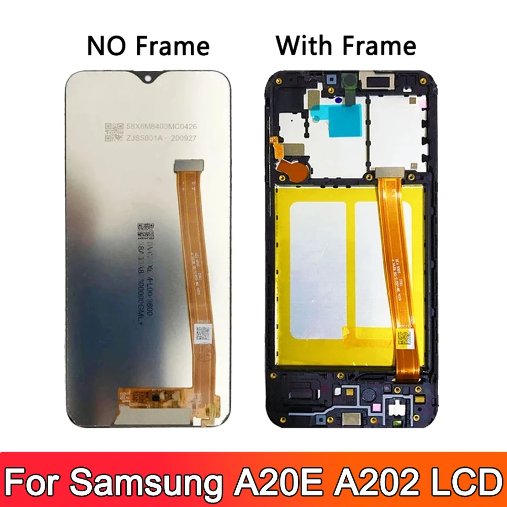 5.8\'\' NEW OEM For Samsung Galaxy A20e A202 LCD A202F A202K Display Touch Screen Digitizer Assembly Replacement for Samsung A20E