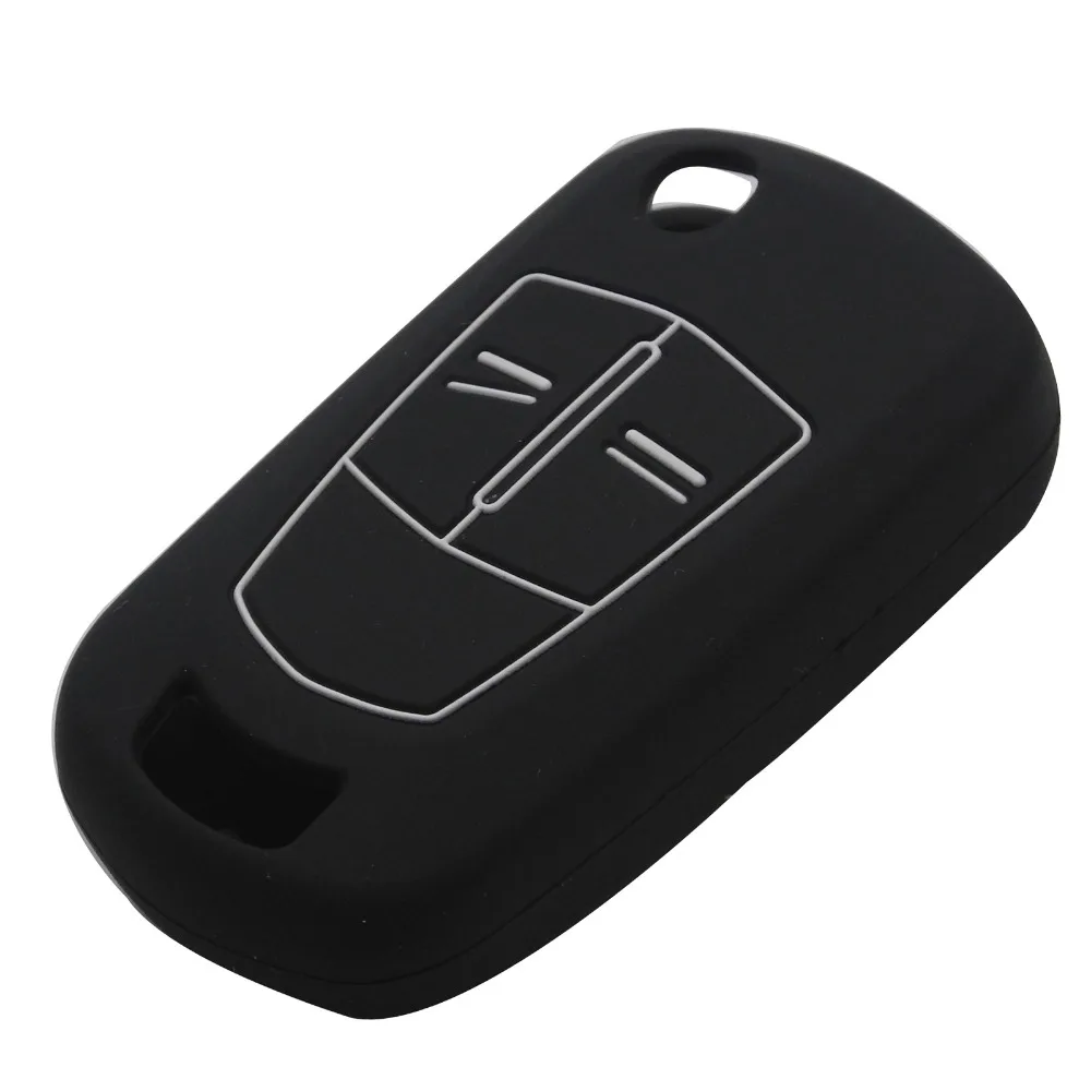 jingyuqin Silicone 2/3 Buttons Remote Car Key Case Cover For Opel/Vauxhall Astra H 2004-2009 Zafira B 2005-2013 Corsa D Vectra C