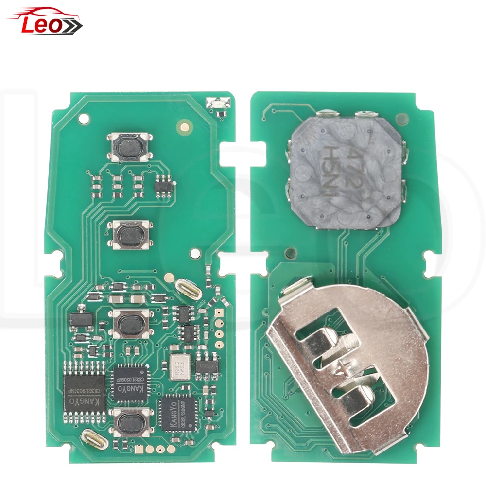 Leo For Toyota Fortuner Hilux VRZ SW4 SRV keyless go smart key 3-4button PCB-0182 P4:3838 314-312 433-434MHz 8A-chip BM1ET BM1EW