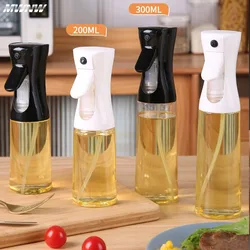 500ml Black Kitchen Oil Bottle Cooking Oil Spray 200ml Pneumatic Spray Bottle Fitness Barbecue Spray Oil Dispenser for Barbecue