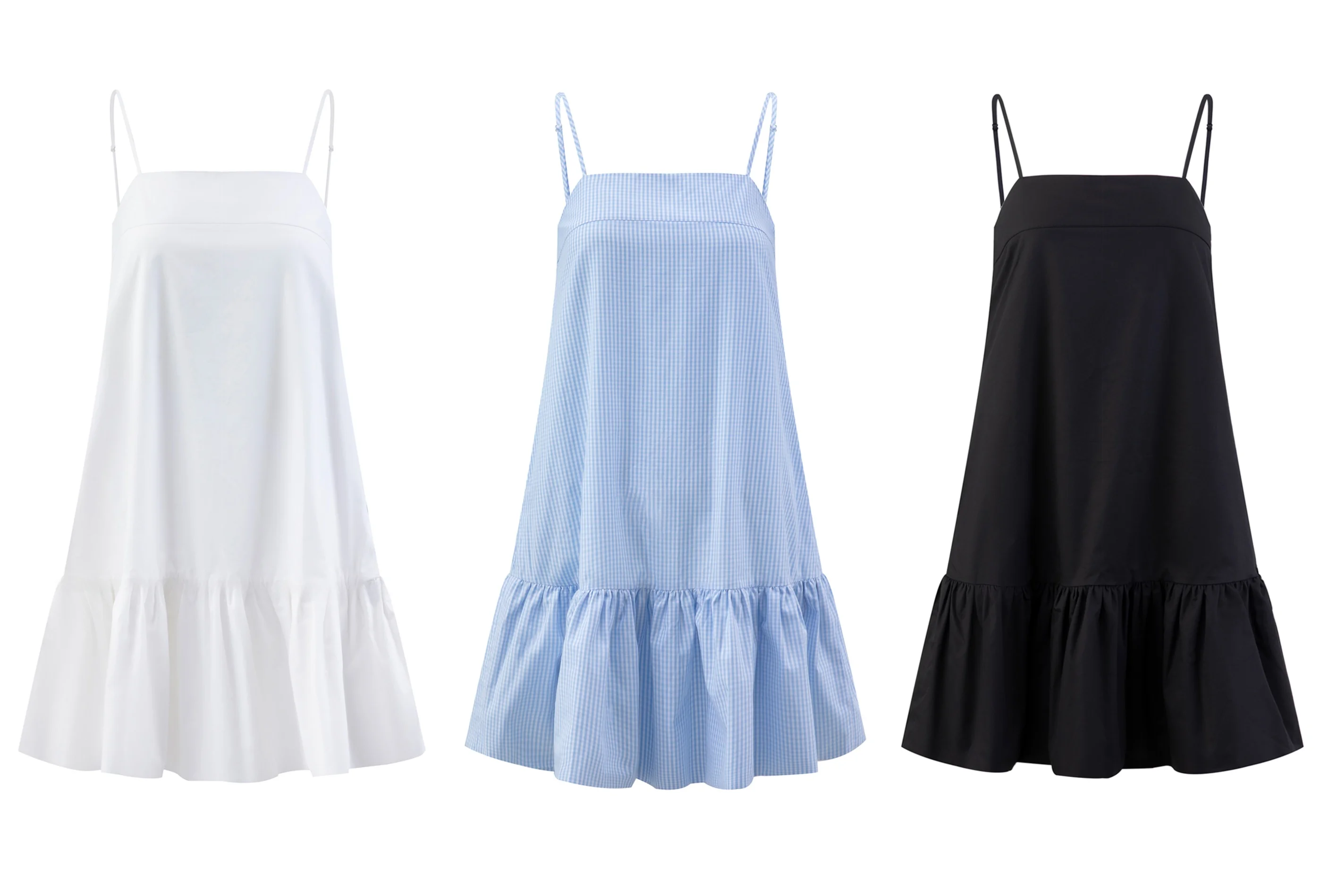 

Cute Daisy Puff Dr Women's Summer Cotton Gingham Print Off-oulder A-Line Long Dr Comfortable Loose Waist Commute Sle