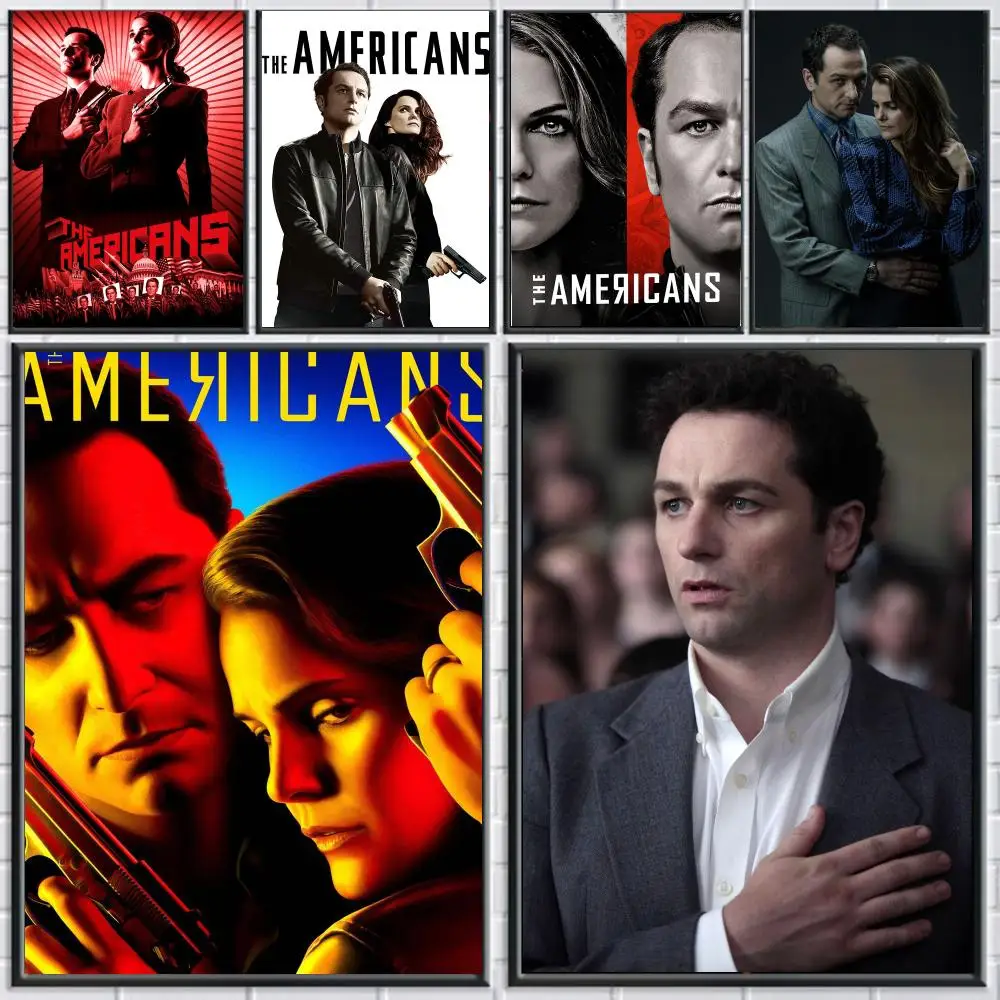 tv series T-The Americans-S Poster Peel and Stick Wall Art for Cafe Office Bar and Home Decoration