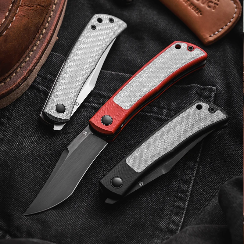 BOUNTAIN QRIGINAL STUDIO Jellyfish 3 titanium alloy pocket knife cpm-20cv high hardness powder steel outdoor camping folding kni