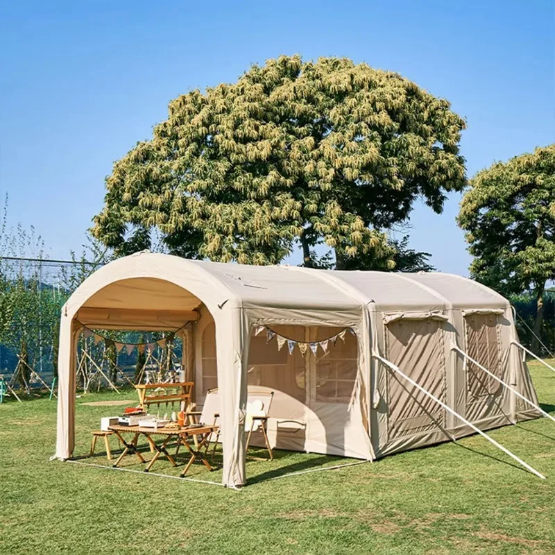 

2026Outdoor Inflatable Tent Camping Fully Automatic Large Two Bedroom One Living Room Waterproof Tunnel Tent