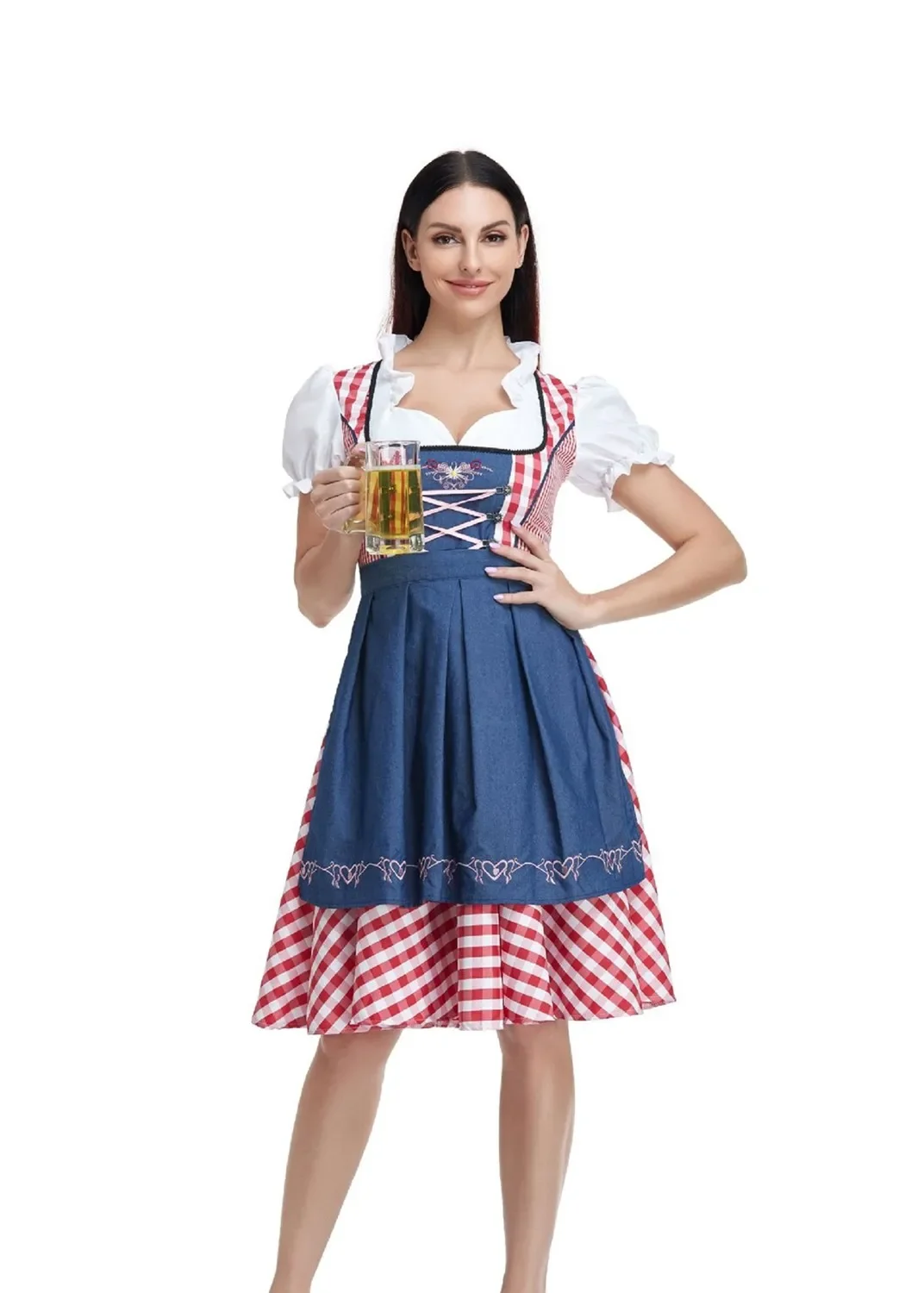 مثير الكبار النساء الألمانية Octoberfest البيرة فتاة Dirndl زي البافارية التقليدية حفلة البيرة خادمة تأثيري فستان