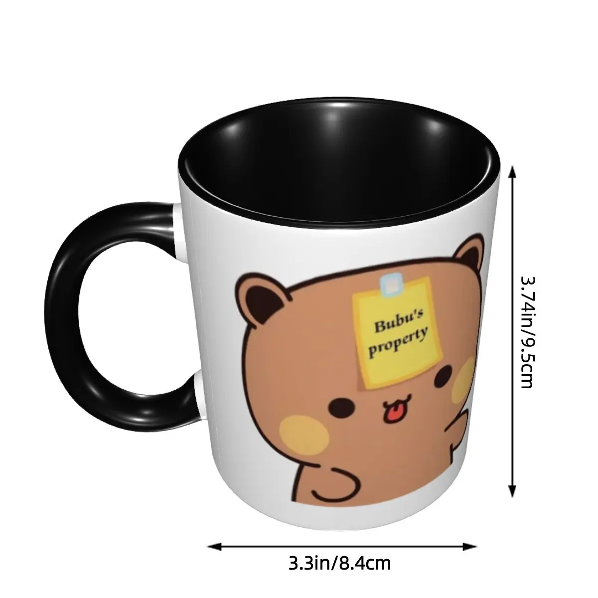 Customized Bubu Dudu Panda And Brownie Bear Couple Mugs DIY Ceramic Milk Tea Coffee Cups