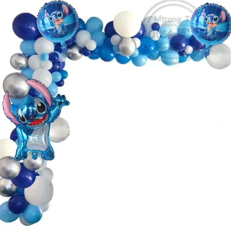 1Set Lilo Stitch Arch Kit Garland Foil Helium Balloon Baby Shower Birthday Theme Party Decorations Inflatable Toys Air Globos