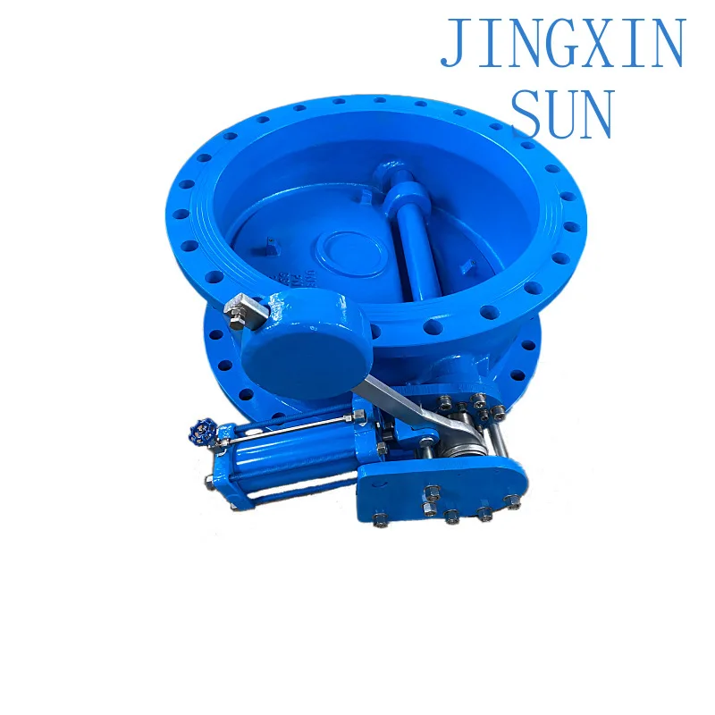 Butterfly Buffer Check Valve for Cast Steel Micro Resistance Hydraulic One Way Check Valve with Heavy Hammer Inclined Seat