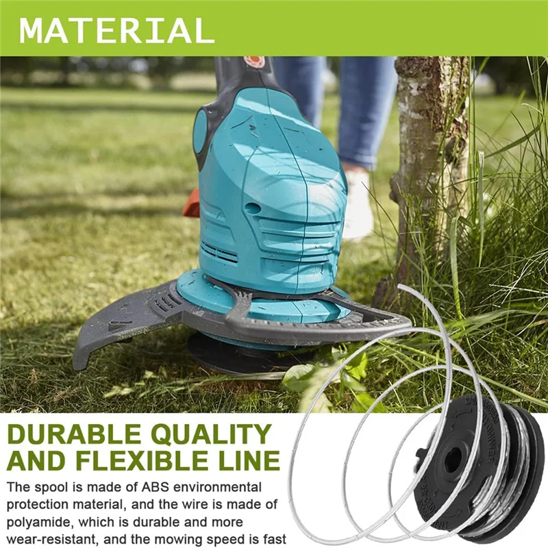 

4Pcs 1.65Mm 6.1M F016800351 String Trimmer Replacement Spool Line For ART 24 27 30 30-36 LI Grass Trimmer-Hot