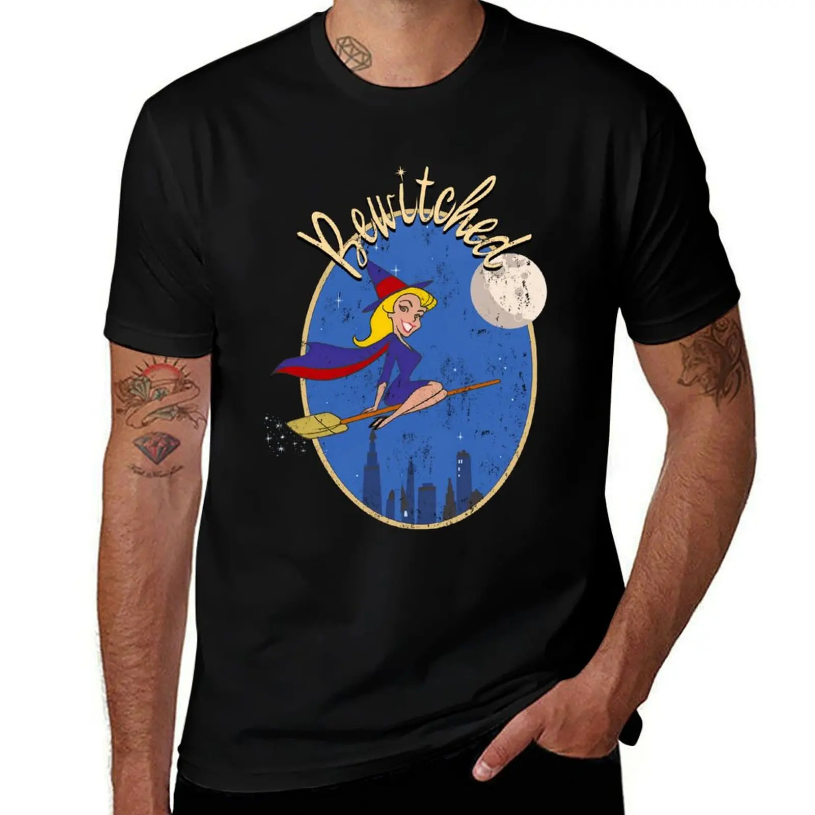 Vintage Distressed Bewitched 1964 T-Shirt Urban Style Print T-Shirt