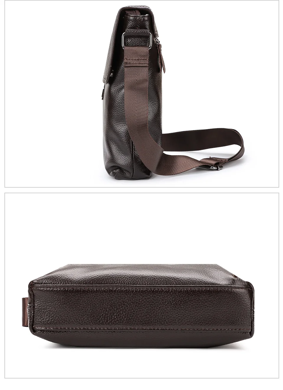 Humerpaul Herren Echt leder Umhängetaschen Business männliche Umhängetaschen für die Arbeit hochwertige Reise Schulter tasche – Detail 9